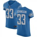 Wholesale Cheap Nike Lions #33 Kerryon Johnson Blue Team Color Men's Stitched NFL Vapor Untouchable Elite Jersey