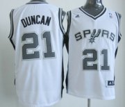 Wholesale Cheap San Antonio Spurs #21 Tim Duncan Revolution 30 Swingman White Jersey