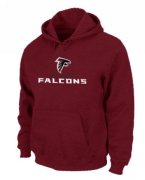 Wholesale Cheap Atlanta Falcons Authentic Logo Pullover Hoodie Red