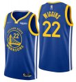 Wholesale Cheap Men's Golden State Warriors #22 Andrew Wiggins 2022 Royal 75th Anniversary Stitched Jersey