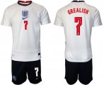Wholesale Cheap Men 2020-2021 European Cup England home white 7 Nike Soccer Jersey