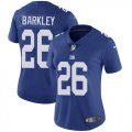 Wholesale Cheap Nike Giants #26 Saquon Barkley Royal Blue Team Color Women's Stitched NFL Vapor Untouchable Limited Jersey