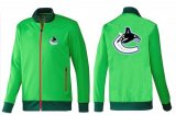 Wholesale Cheap NHL Vancouver Canucks Zip Jackets Green-1