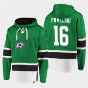 Wholesale Cheap Men's Dallas Stars #16 Joe Pavelski Green Ageless Must-Have Lace-Up Pullover Hoodie