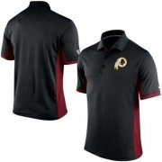 Wholesale Cheap Men's Nike NFL Washington Redskins Black Team Issue Performance Polo