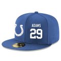 Wholesale Cheap Indianapolis Colts #29 Mike Adams Snapback Cap NFL Player Royal Blue with White Number Stitched Hat