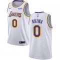 Wholesale Cheap Nike Los Angeles Lakers #0 Kyle Kuzma White NBA Swingman Association Edition Jersey