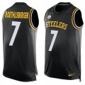 Wholesale Cheap Nike Steelers #7 Ben Roethlisberger Black Team Color Men's Stitched NFL Limited Tank Top Jersey