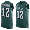 Wholesale Cheap Nike Eagles #12 Randall Cunningham Midnight Green Team Color Men's Stitched NFL Limited Tank Top Jersey