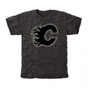 Wholesale Cheap Men's Calgary Flames Black Rink Warrior T-Shirt