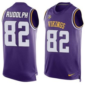 Wholesale Cheap Nike Vikings #82 Kyle Rudolph Purple Team Color Men\'s Stitched NFL Limited Tank Top Jersey