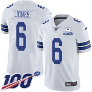 Wholesale Cheap Nike Cowboys #6 Chris Jones White Men's Stitched With Established In 1960 Patch NFL 100th Season Vapor Untouchable Limited Jersey