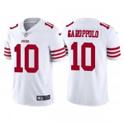Wholesale Cheap Men's San Francisco 49ers #10 Jimmy Garoppolo 2022 New White Vapor Untouchable Stitched Jersey