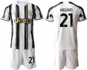Wholesale Cheap Men 2020-2021 club Juventus home 21 white black Soccer Jerseys