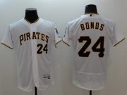 Wholesale Cheap Pirates #24 Barry Bonds White Flexbase Authentic Collection Stitched MLB Jersey
