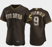 Cheap Men's San Diego Padres #9 Jake Cronenworth Diamond Edition Brown Jersey