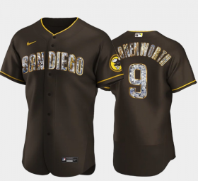 Cheap Men\'s San Diego Padres #9 Jake Cronenworth Diamond Edition Brown Jersey