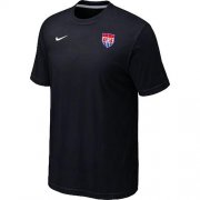 Wholesale Cheap Nike USA 2014 World Small Logo Soccer T-Shirt Black