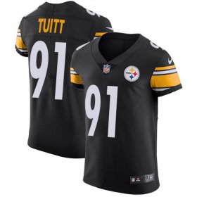 Wholesale Cheap Nike Steelers #91 Stephon Tuitt Black Team Color Men\'s Stitched NFL Vapor Untouchable Elite Jersey