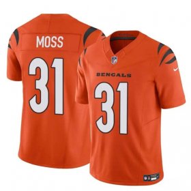 Cheap Men\'s Cincinnati Bengals #31 Zack Moss Orange 2024 F.U.S.E. Vapor Untouchable Limited Stitched Jersey