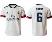 Wholesale Cheap Men 2020-2021 club Real Madrid home aaa version 6 white Soccer Jerseys2