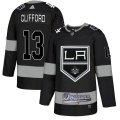 Wholesale Cheap Adidas Kings X Dodgers #13 Kyle Clifford Black Authentic City Joint Name Stitched NHL Jersey