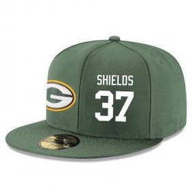 Wholesale Cheap Green Bay Packers #37 Sam Shields Snapback Cap NFL Player Green with White Number Stitched Hat