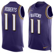 Wholesale Cheap Nike Ravens #11 Seth Roberts Purple Team Color Men's Stitched NFL Limited Tank Top Jersey