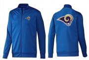 Wholesale Cheap NFL Los Angeles Rams Team Logo Jacket Blue_1
