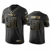 Wholesale Cheap Nike Patriots #50 Chase Winovich Black Golden Limited Edition Stitched NFL Jersey
