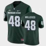 Wholesale Cheap Men Michigan State Spartans #48 Kenny Willekes College Football Green Game Jersey