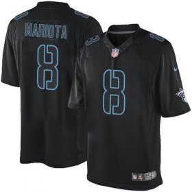 Wholesale Cheap Nike Titans #8 Marcus Mariota Black Men\'s Stitched NFL Impact Limited Jersey
