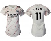 Wholesale Cheap Arsenal away aaa version womens 11 soccer 2021 jerseys