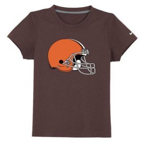 Wholesale Cheap Cleveland Browns Sideline Legend Authentic Logo Youth T-Shirt Brown