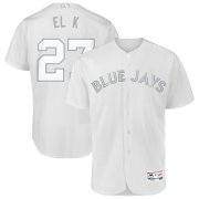 Wholesale Cheap Toronto Blue Jays #27 Vladimir Guerrero Jr. El K Majestic 2019 Players' Weekend Flex Base Authentic Player Jersey White