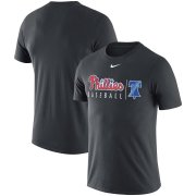 Wholesale Cheap Philadelphia Phillies Nike MLB Practice T-Shirt Anthracite