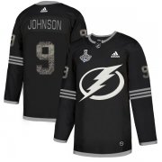 Cheap Adidas Lightning #9 Tyler Johnson Black Authentic Classic 2020 Stanley Cup Champions Stitched NHL Jersey