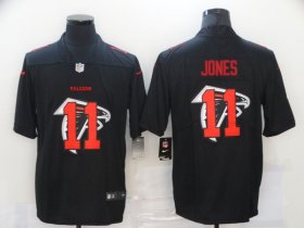 Wholesale Cheap Men\'s Atlanta Falcons #11 Julio Jones Black 2020 Shadow Logo Vapor Untouchable Stitched NFL Nike Limited Jersey