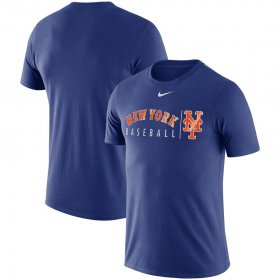 Wholesale Cheap New York Mets Nike MLB Team Logo Practice T-Shirt Royal