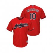 Wholesale Cheap Indians #10 Edwin Encarnacion Scarlet Alternate 2019 Cool Base Stitched MLB Jersey