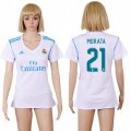 Wholesale Cheap Women's Real Madrid #21 Morata Home Soccer Club Jersey