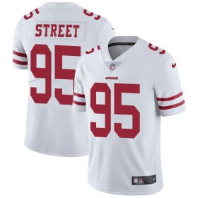 Wholesale Cheap Nike 49ers #95 Kentavius Street White Men\'s Stitched NFL Vapor Untouchable Limited Jersey