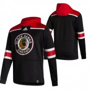 Wholesale Cheap Chicago Blackhawks Blank Adidas Reverse Retro Pullover Hoodie Black