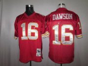 Wholesale Cheap Mitchell And Ness Chiefs #16 Len Dawson Red Stitched Throwback NFL Jersey