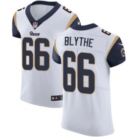 Wholesale Cheap Nike Rams #66 Austin Blythe White Men\'s Stitched NFL New Elite Jersey