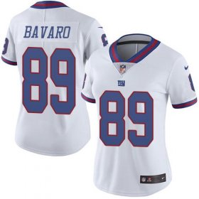 Wholesale Cheap Nike Giants #89 Mark Bavaro White Women\'s Stitched NFL Limited Rush Jersey