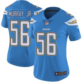 Wholesale Cheap Nike Chargers #56 Kenneth Murray Jr Electric Blue Alternate Women\'s Stitched NFL Vapor Untouchable Limited Jersey