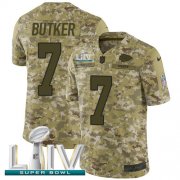 Wholesale Cheap Nike Chiefs #7 Harrison Butker Camo Super Bowl LIV 2020 Men's Stitched NFL Limited 2018 Salute To Service Jersey