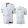 Wholesale Cheap New England Patriots #12 Tom Brady Men's Nike Platinum NFL MVP Limited Edition Jersey