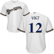 Wholesale Cheap Brewers #12 Stephen Vogt White Cool Base Stitched Youth MLB Jersey